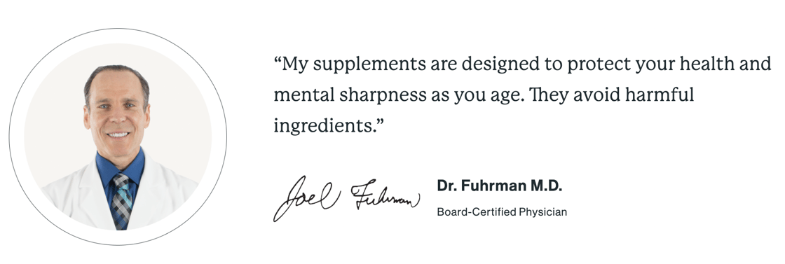 Dr. Fuhrman's supplements 